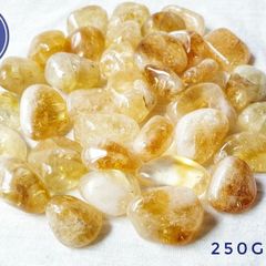 CLEARANCE Citrine tumbled stone natural gemstone for optimism and light 250g