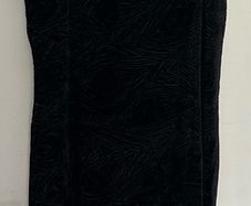 BNWT Liz Claiborne Collection Black Velvet Burnout Cami Dress UK 14