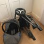 Venicci 3 in 1 travel system, including bag and rain covers. Image 2