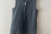 Dunnes grey pinafore (as new) age 7-8
