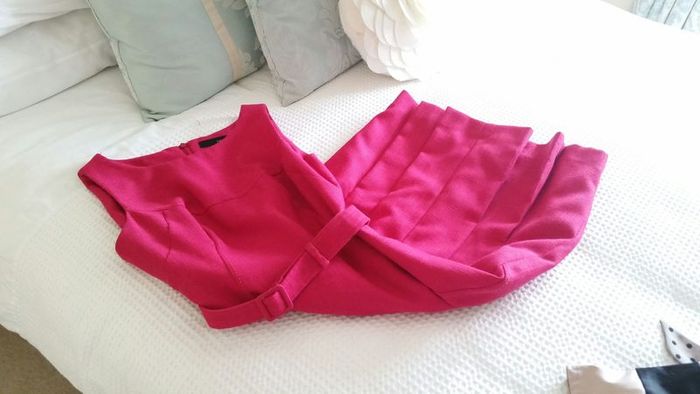 Next Pink Midi Dress - Size 6R