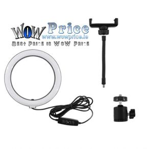 29412 10" LED Selfie Ring Light Dimmable Lighting Kit Phone Stand