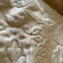 Huge Beautiful Interlined Cream Silk Curtains 110"w x 100"d Image 10