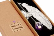 Toirxarn Metal Feather Bookmark Xmas Gift Christmas Present for Women Mum Ladies Her Girl Grandma Teacher Sister Wife MULTIPLE COLOURS AVAILABLE (FREE POSTAGE)