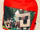 Personalised Minecraft printed school bag backpack for kids / back to school stationery
