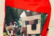 Personalised Minecraft printed school bag backpack for kids / back to school stationery