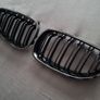 BMW 5 Series E60 E61 Gloss Black Kidney Grilles Brand New Image 4