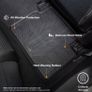 Floor Mats for Kia EV6 (2021- ) Tailored Premium Black Rubber Set Image 5