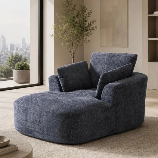 Softy Compressed Indoor Lounge Sofa Chair - Grey