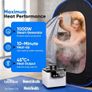 Portable Sauna Steam Pop-Up Tent 1000W 2.6 Litre Generator 2X Protective Floor Mats Image 5