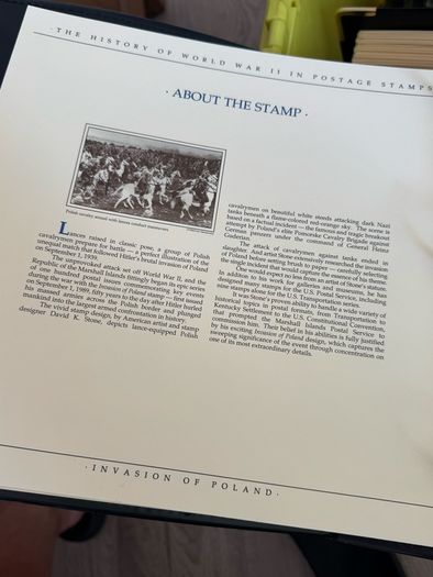 The History of World War II in post stamps