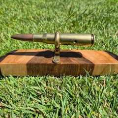 .50 Caliber Inert Military Brass Desk Paperweight