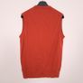 Charles Tyrwhitt Rust Orange Sleeveless 100% Merino Wool Knit Vest Gilet Mens Size L Image 6