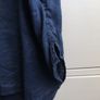 M&S Navy 100% Pure Linen Short Sleeve Top - Size 16 - Like New Image 6