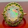 Silver ring with Ethiopian Opal Image 2