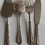 Vintage 3-Piece Silver-Plated Dessert & Cake Serving Set - Ornate Floral Handles Image 2