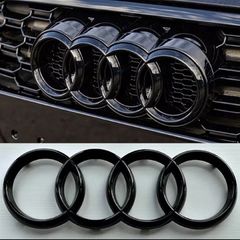 Audi Front badge rings gloss black 273mm
