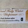 Wall Mounted Wooden Holy Water Dispenser Image 3