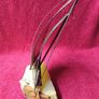 Vintage 1970's Sculpture Brass /  Metal Sailboat On Onyx Stone Base -Signed DeMott Image 6