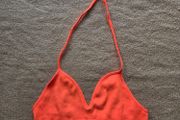 Bright orange bikini top, size S