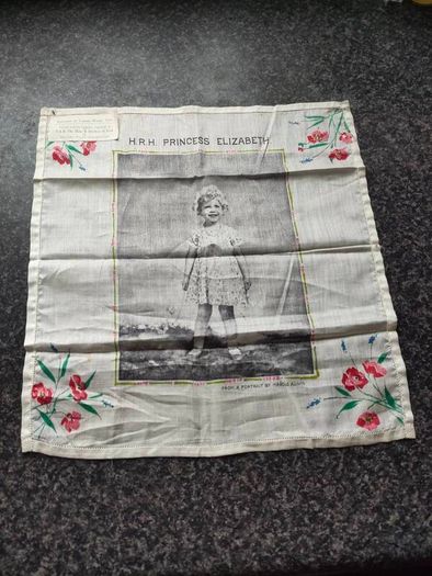 1931 H.R.H Elizabeth Hankerchief