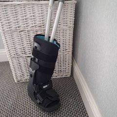 Medical boot  & Crutches