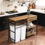 Vintage Panel style table with drawer and shelves console table desk Image 4