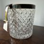 Vintage Cut Glass Ice Bucket with Bugatti Italy Tongs Image 3
