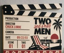 Two and a half men / married with children display scene clap board