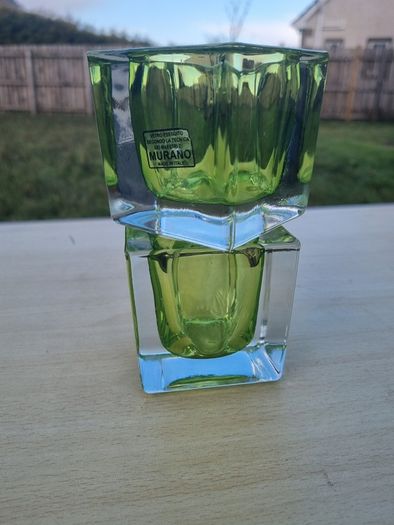 Pair of Murano glass candlesticks