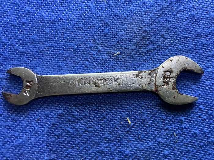 Vintage King Dick miniature spanner  0BA/2BA