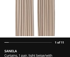 IKEA Sanela beige Curtains