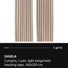 IKEA Sanela beige Curtains