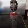 Trench Art WW1 Hand Grenade Desk Inkwell Ceramic Inset. Image 7