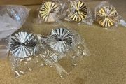 3 gold and 4 silver knobs NEW