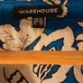 Warehouse Royal Blue Floral Zip Neck Viscose Blouse Uk 12 Image 3