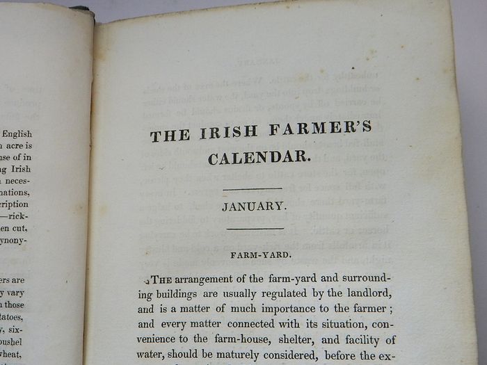 The Irish Farmers Calendar, Edward Burroughs, 1835