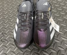 New Adidas Mens Uk 7.5 Adizero Electric Plus Football Cleats Black And White Ie3285