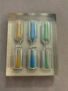 Triple Hourglass Sand Timer