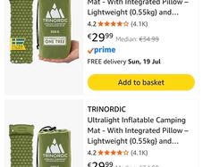 Trinordic sleeping mat camping