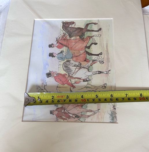 Randolph Caldecott Hunting Prints x 4