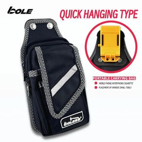 tool/phone pouch w. quick release belt clip