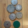 Vintage metal coasters with stand Image 3