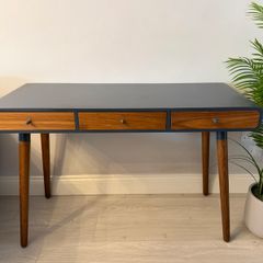 MADE Edelweiss Desk_Walnut & Grey_Excellent Condition