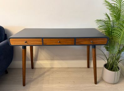 MADE Edelweiss Desk_Walnut & Grey_Excellent Condition