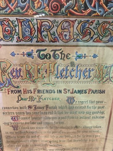 Dublin Interest Antique Calligraphic Presentation