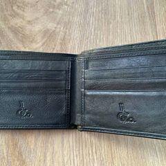 Leather Wallet - Black - Genuine Leather