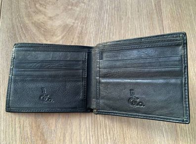 Leather Wallet - Black - Genuine Leather