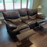 leather reclining sofa and chair Image 2