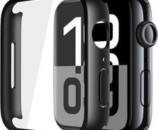 2 Pack Hard Protective Case Screen Protector Compatible with Apple Watch Series 11 Series 10 46mm, Anti-Drop Ultra-thin Full Coverage PC Cover for iWatch, 2 Black